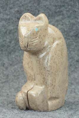 Mountain Lion Zuni Fetish Carving - Gilbert Lonjose