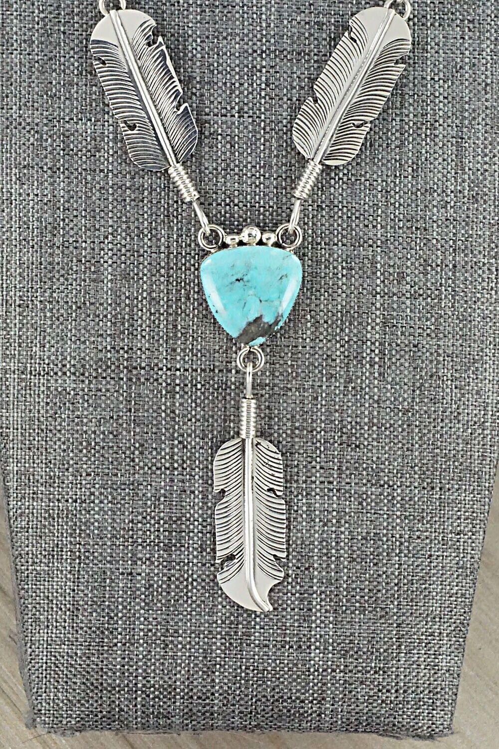 Turquoise & Sterling Silver Necklace - Gilbert Smith