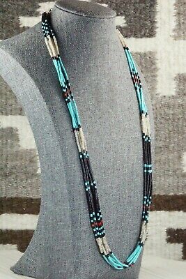 Turquoise, Coral & Shell Necklace - Esquipula Tenorio
