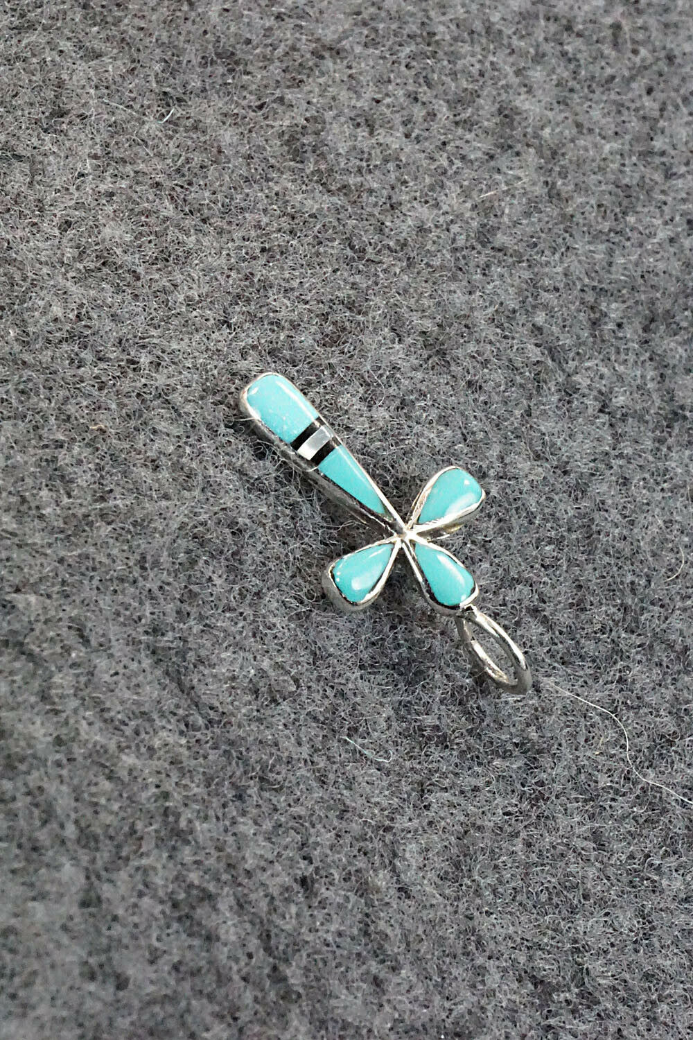 Multi Stone & Sterling Silver Inlay Pendant - Christina Bowannie