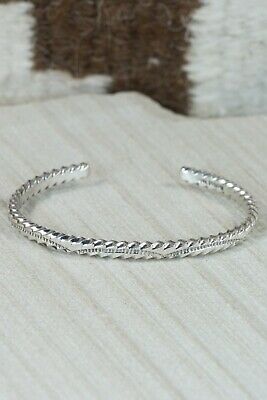 Navajo Sterling Silver Bracelet - Elaine Tahe