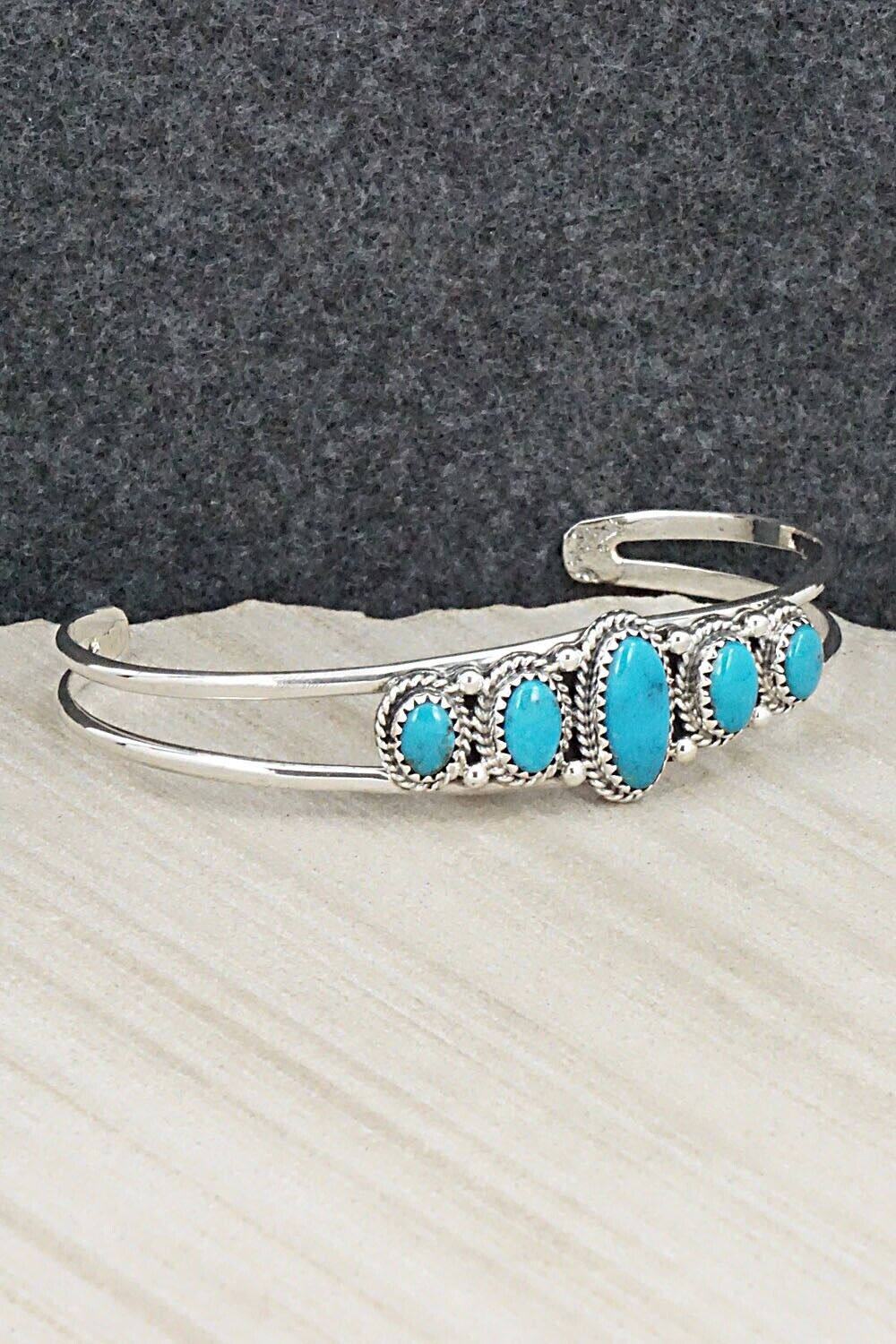 Turquoise & Sterling Silver Bracelet - Roberta Begay
