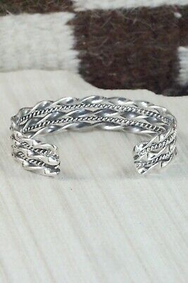 Navajo Sterling Silver Bracelet - Elaine Tahe