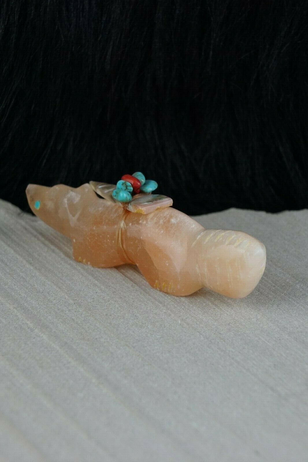 Wolf Zuni Fetish Carving - Lena Boone - High Lonesome Trading