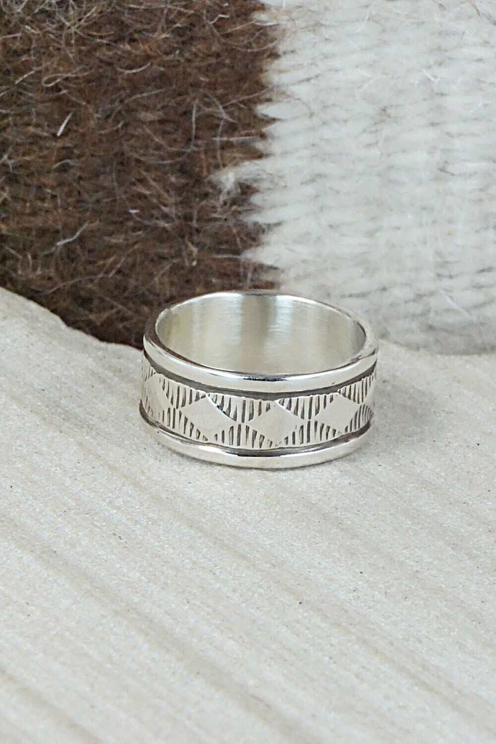 Sterling Silver Ring - Bruce Morgan - Size 9.5