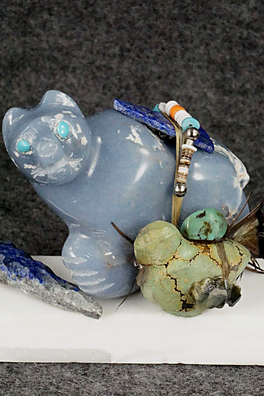 Bear Zuni Fetish Carving - Lance Deysee