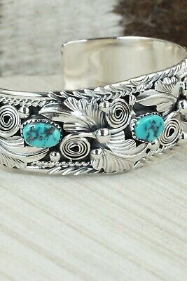 Turquoise & Sterling Silver Bracelet - Henry Attakai