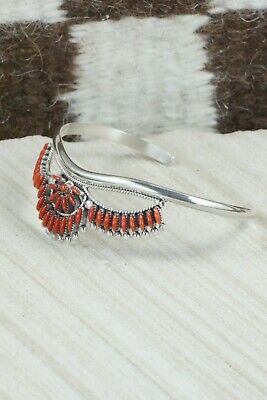 Coral & Sterling Silver Bracelet - Stewart Nakatewa