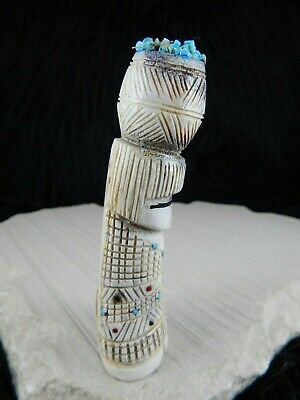 Corn Maiden Zuni Fetish Carving - Carl Etsate - High Lonesome Trading