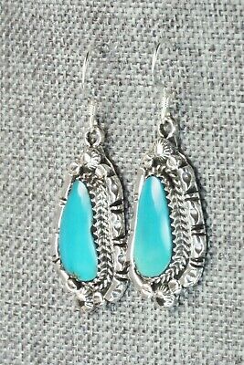 Turquoise & Sterling Silver Earrings - Annie Spencer