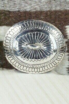 Sterling Silver Belt Buckle - Carson Blackgoat - High Lonesome Trading
