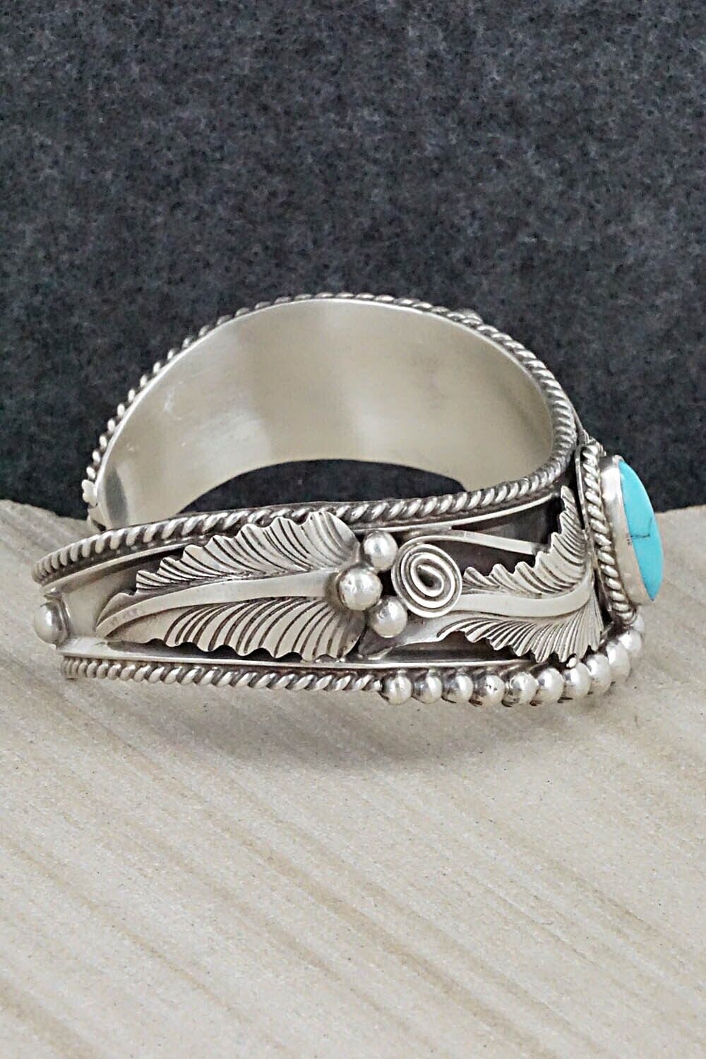 Turquoise & Sterling Silver Bracelet - Tom Lewis