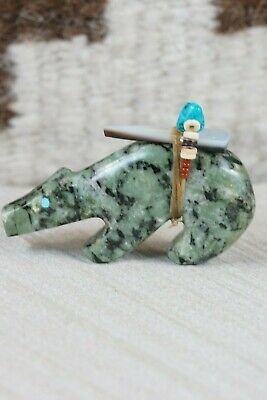 Bear Zuni Fetish Carving - Fernando Laiwakete - High Lonesome Trading