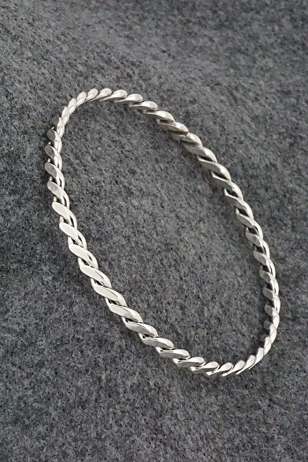 Sterling Silver Bangle Bracelet - Elaine Tahe