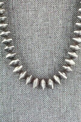 Sterling Silver Navajo Pearl Necklace - Sylvia Largo
