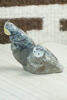 Owl Zuni Fetish Carving - Freddie Leekya