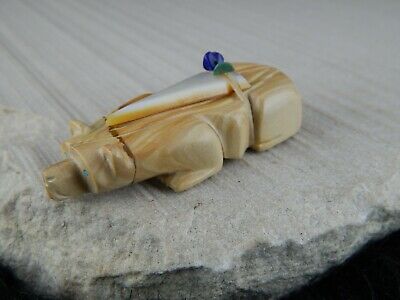 Bear Zuni Fetish - Alex Tsethlikai - Zuni Bear Carving - Native American - High Lonesome Trading