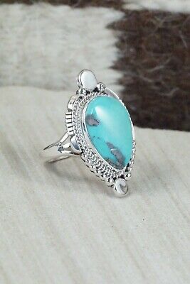 Turquoise & Sterling Silver Ring - Daniel Benally - Size 7.25