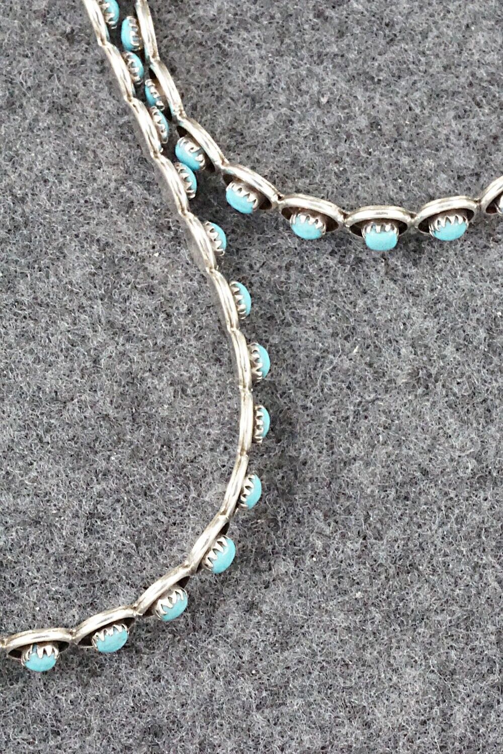 Turquoise & Sterling Silver Earrings - Florenda Lonasee