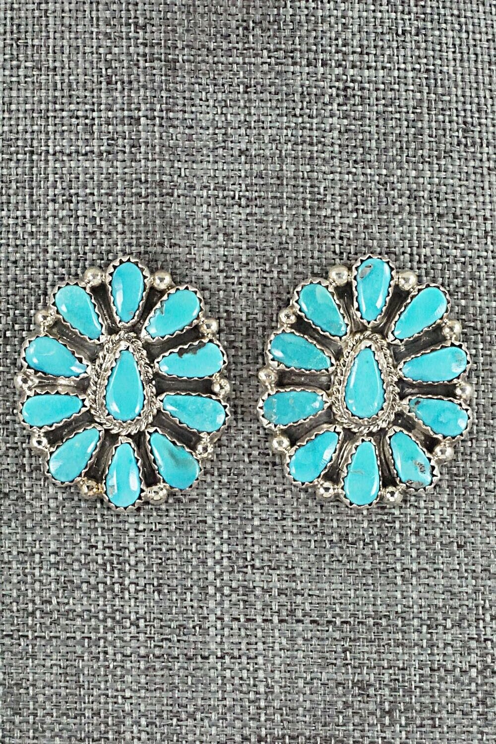 Turquoise & Sterling Silver Earrings - Alicia Wilson