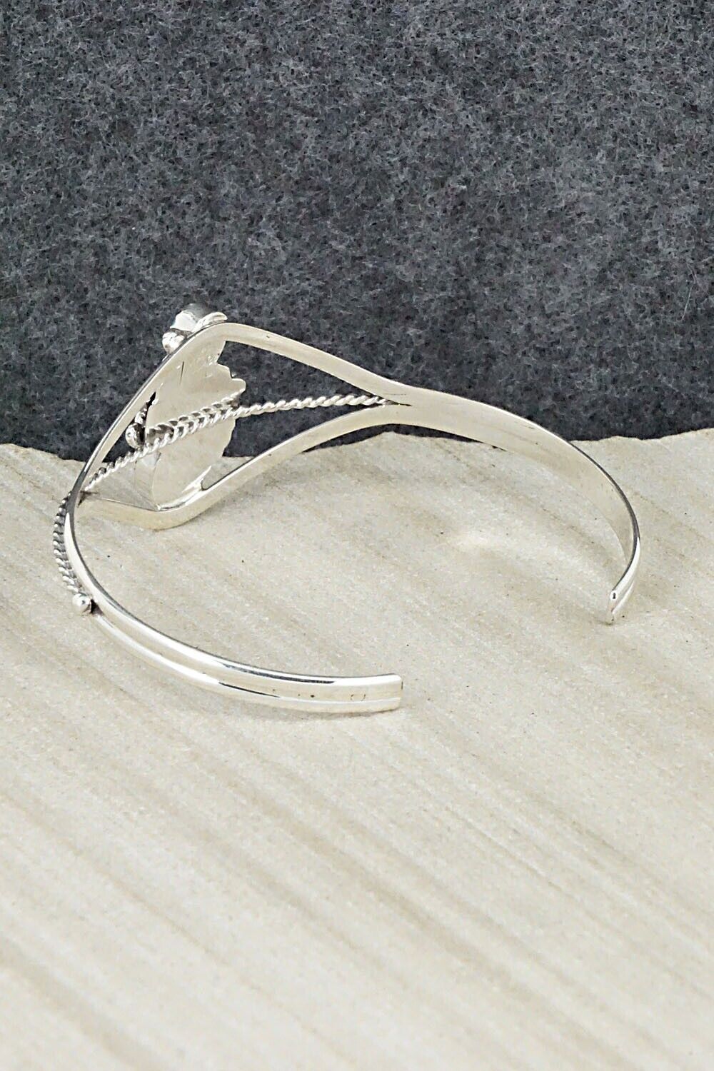 Turquoise, Coral & Sterling Silver Bracelet - William Begay