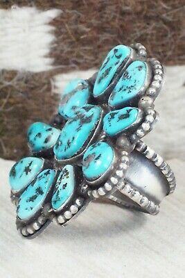 Turquoise & Sterling Silver Ring - Shawn Cayatineto - Size 10.5 - High Lonesome Trading