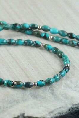 Turquoise & Sterling Silver Necklace - Native American