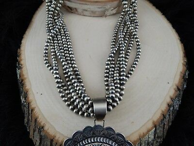 Navajo Silver & Spiny Oyster Necklace & Pendant - High Lonesome Trading