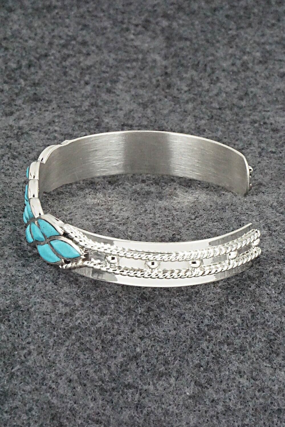 Turquoise and Sterling Silver Bracelet - Derrick & Lorella Chavez