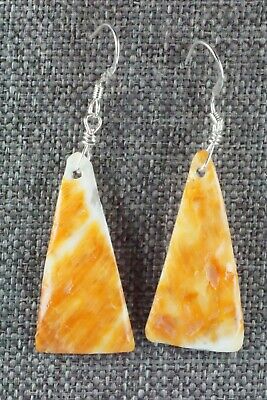 Spiny Oyster & Sterling Silver Earrings - Louise Joe