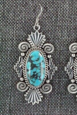 Turquoise & Sterling Silver Earrings - Michael Calladitto