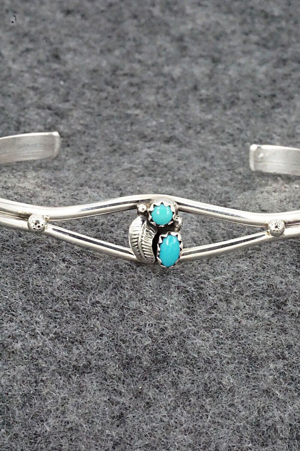 Turquoise and Sterling Silver Bracelet - Betty Hawthorne