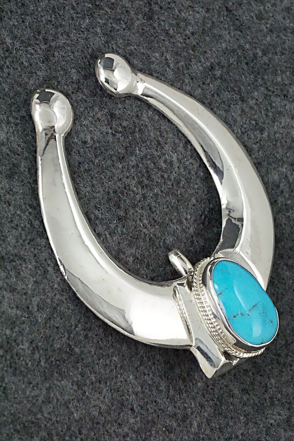 Turquoise and Sterling Silver Pendant - Randy Roberts