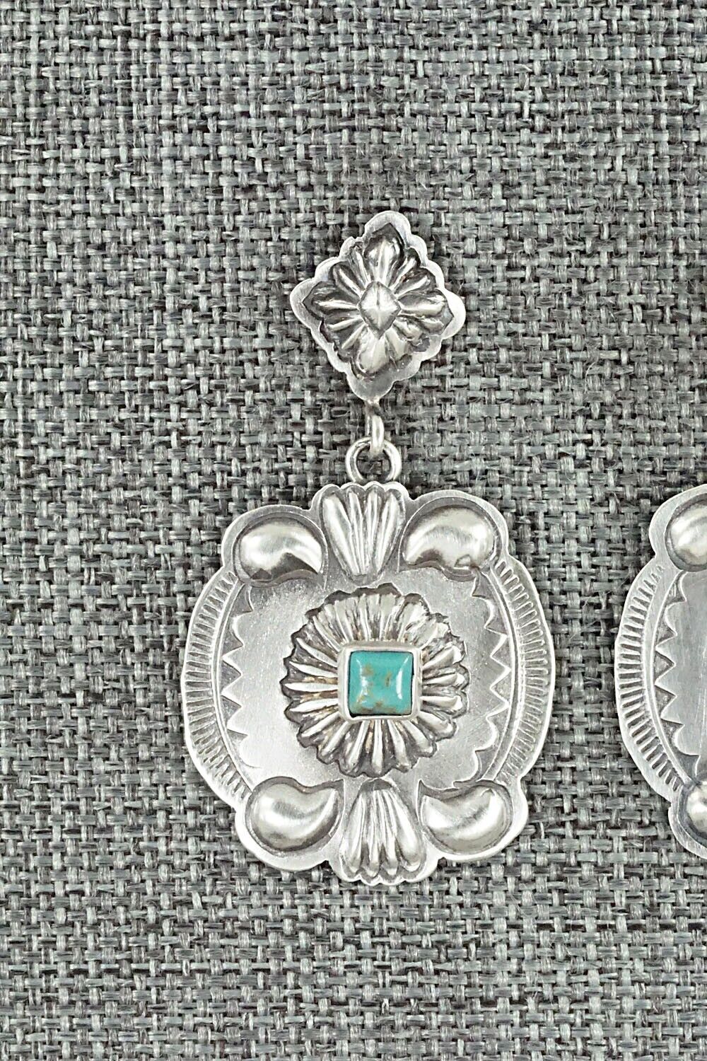 Turquoise & Sterling Silver Earrings - Terry Charlie