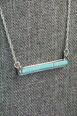 Turquoise & Sterling Silver Necklace - Rolanda Natachu