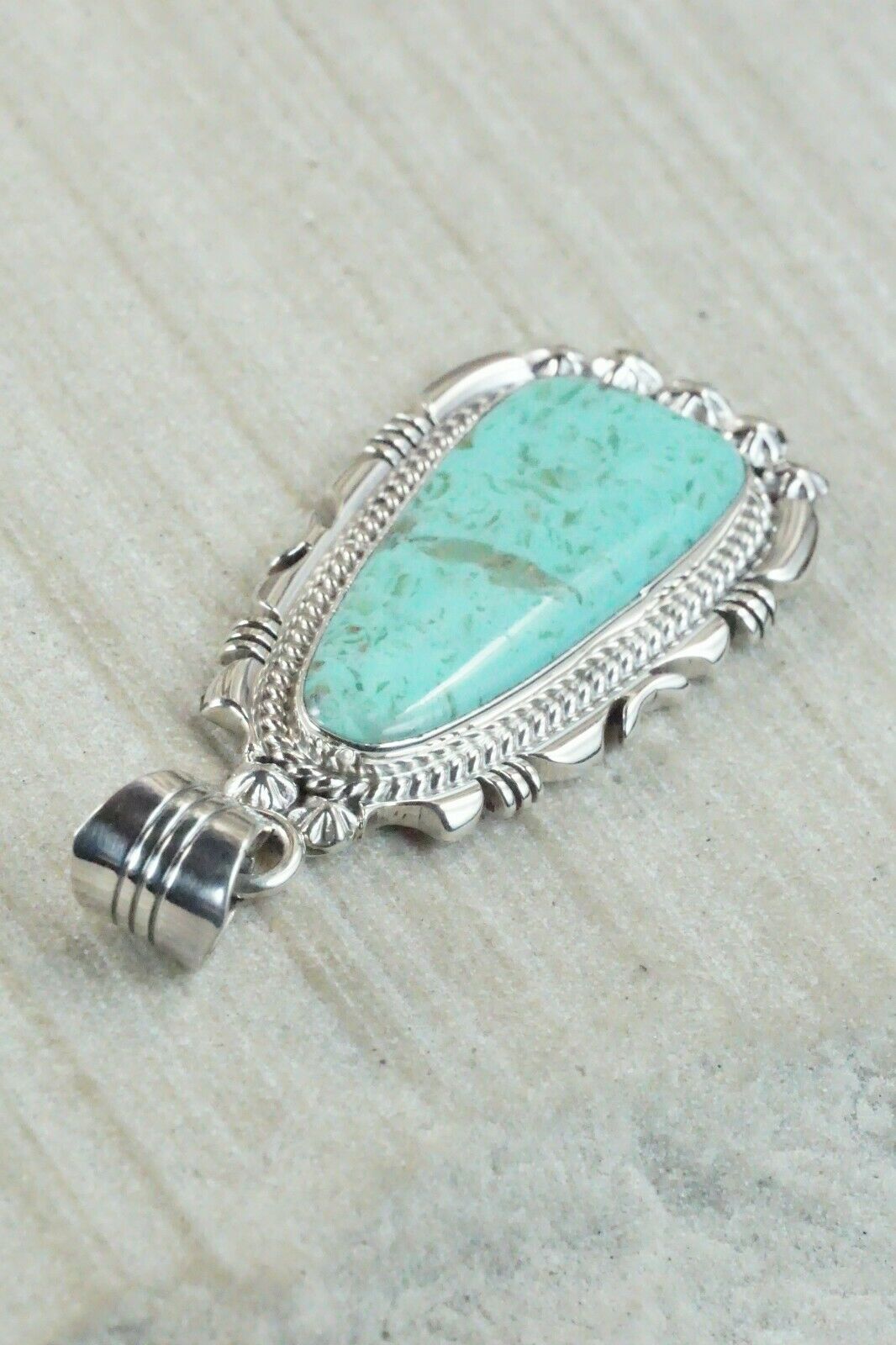 Turquoise & Sterling Silver Pendant - Daniel Benally