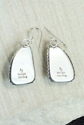 Turquoise & Sterling Silver Earrings - Alvin Joe