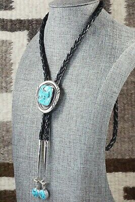 Turquoise & Sterling Silver Bolo Tie - Spencer