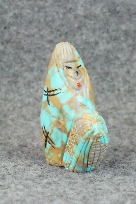 Corn Maiden Zuni Fetish Carving - Sandra Quandelacy