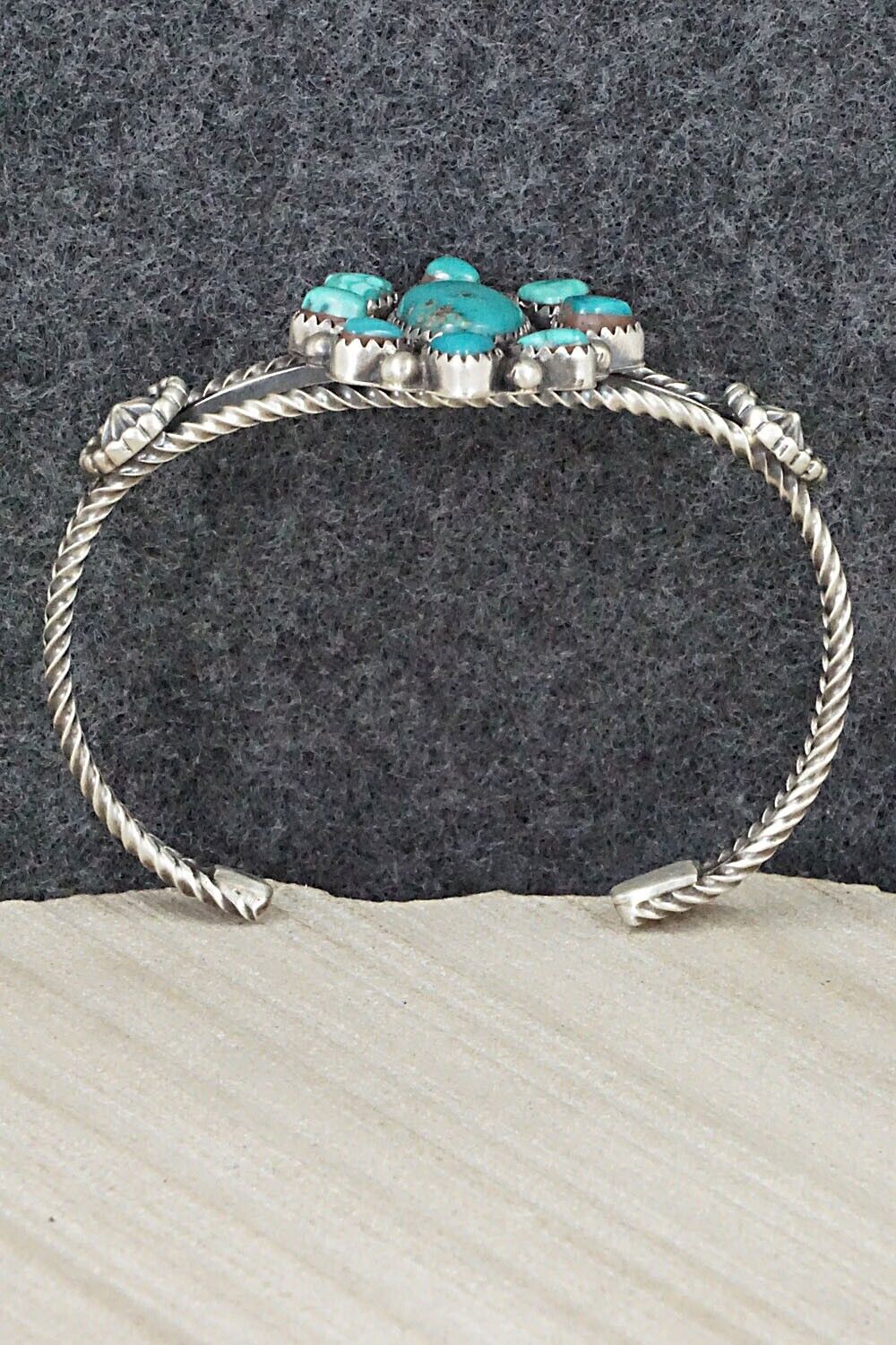 Turquoise & Sterling Silver Bracelet - Roberta Begay