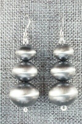 Sterling Silver Navajo Pearl Necklace & Earrings - Tonisha Haley
