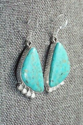 Turquoise & Sterling Silver Earrings - Sharon McCarthy