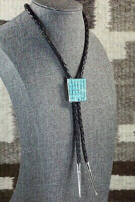 Turquoise & Sterling Silver Bolo Tie - Caroline Malani