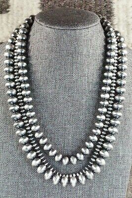 Sterling Silver Navajo Pearl Necklace - Preston Haley