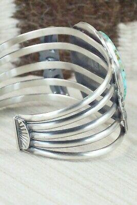 Turquoise & Sterling Silver Bracelet - Raymond Delgarito - High Lonesome Trading