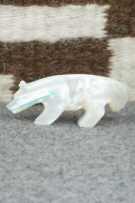 Wolf Zuni Fetish Carving - Andres Quandelacy