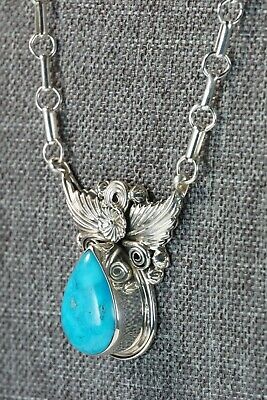 Turquoise & Sterling Silver Necklace - Loretta Delgarito