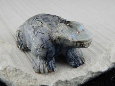 Frog Zuni Fetish Carving - Herbert Him Jr - High Lonesome Trading