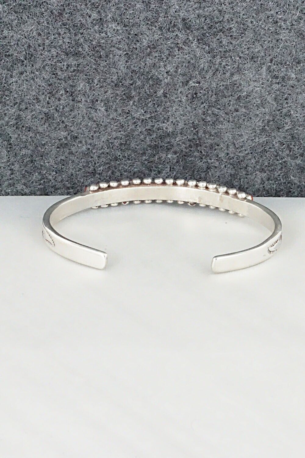 Coral & Sterling Silver Bracelet - Irma Unkestine