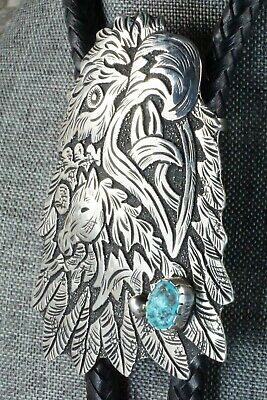 Turquoise & Sterling Silver Bolo Tie - Richard Singer